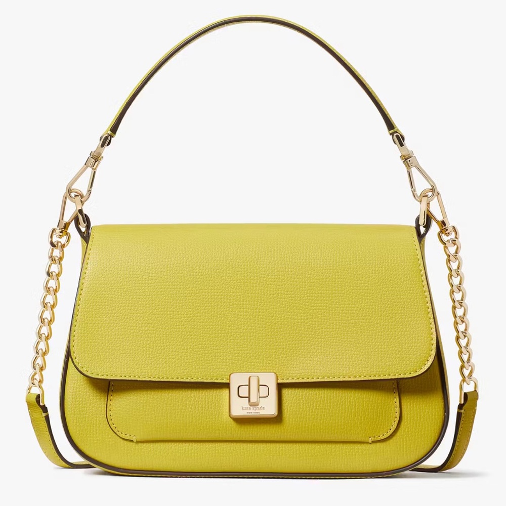 kate spade Phoebe Leather Lime Color Crossbody Bag NWT - Picture 3 of 17